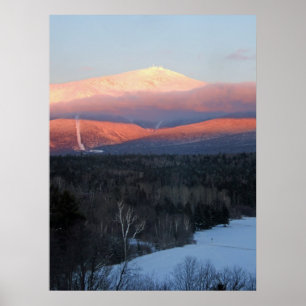 Mt Washington am Sonnenuntergang Poster