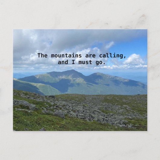 Mt Washington John Muir Postkarte (Vorderseite)