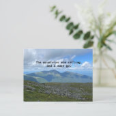 Mt Washington John Muir Postkarte (Stehend Vorderseite)