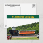 Mt. Washington Zahnradbahn Postkarte (Vorne/Hinten)