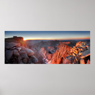 Mt Whitney and Pinnacles Sunrise - John Muir Trail Poster