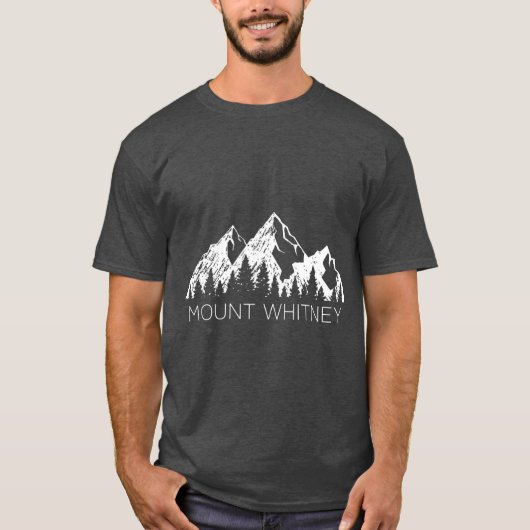 Mt Whitney Cool Mount Whitney Mountain T-Shirt (Vorderseite)