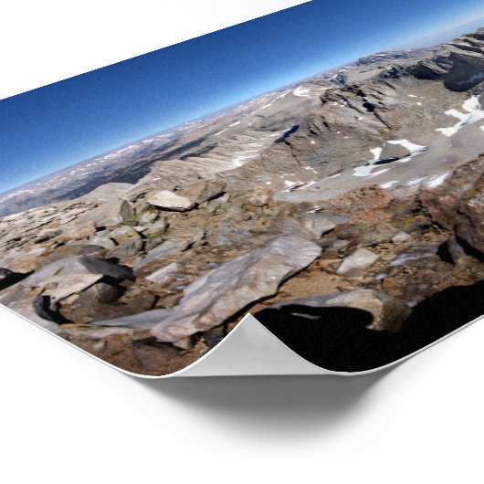 Mt Whitney Summit - John Muir Trail Poster (Ecke)