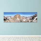 Mt Whitney Trail Wappen Panorama - Sierra Leinwanddruck (Insitu (Holzboden))
