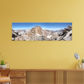 Mt Whitney Trail Wappen Panorama - Sierra Leinwanddruck (Insitu (Wohnzimmer))