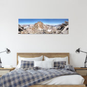 Mt Whitney Trail Wappen Panorama - Sierra Leinwanddruck (Insitu (Schlafzimmer))