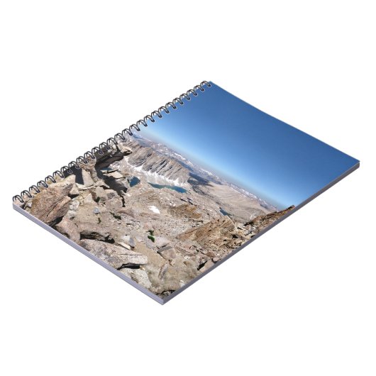 Mt Whitney Trail Wappen Panorama - Sierra Notizblock (Linke Seite)