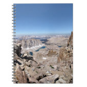 Mt Whitney Trail Wappen Panorama - Sierra Notizblock (Vorderseite)