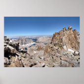 Mt Whitney Trail Wappen Panorama - Sierra Poster (Vorne)