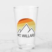 Mt. Willard New Hampshire Retro Glas (Vorderseite)