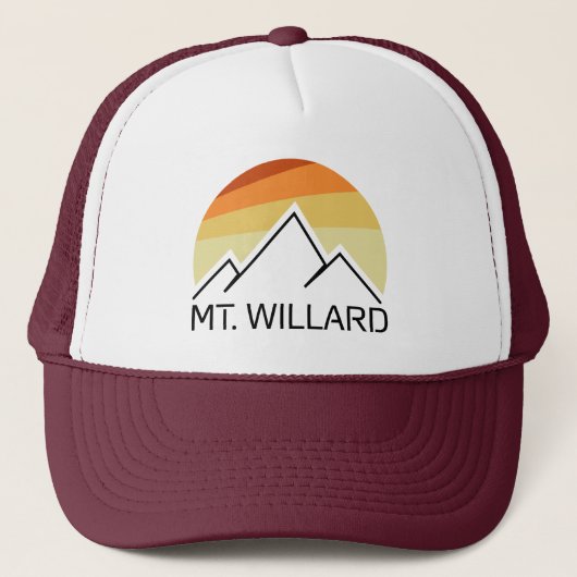 Mt. Willard New Hampshire Retro Truckerkappe (Vorderseite)