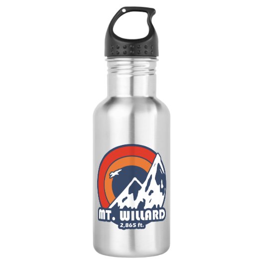 Mt. Willard New Hampshire Sun Eagle Edelstahlflasche (Vorderseite)