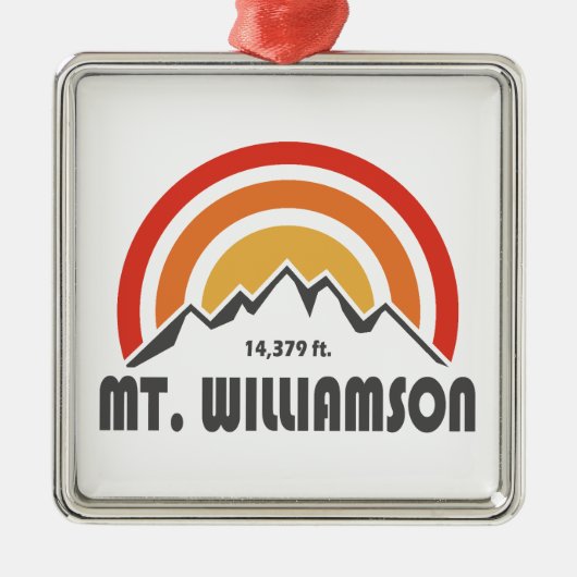 Mt. Williamson California Ornament Aus Metall (Vorne)