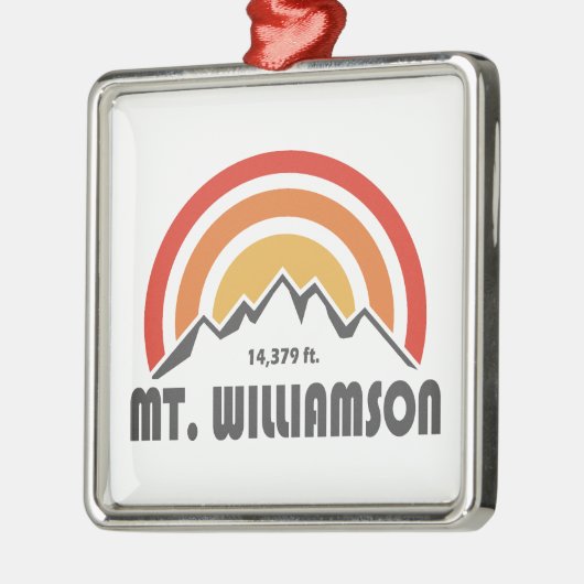 Mt. Williamson California Ornament Aus Metall (Links)