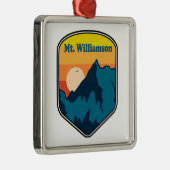 Mt. Williamson California Sunrise Ornament Aus Metall (Rechts)