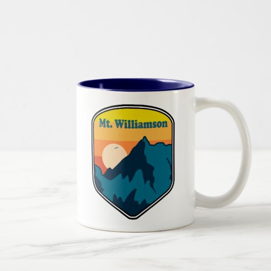 Mt. Williamson California Sunrise Zweifarbige Tasse (Rechts)