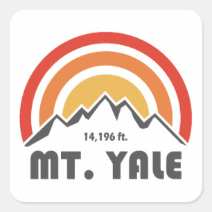 Mt. Yale Quadratischer Aufkleber