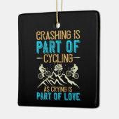 MTB - Abstürzen gehört zum Radfahren Keramikornament (Links)