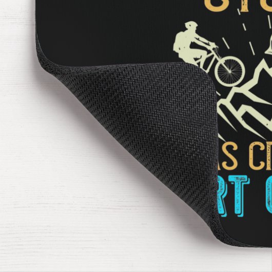 MTB - Abstürzen gehört zum Radfahren Mousepad (Ecke)