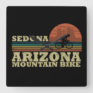 Mtb Az Sedona - Arizona Mountainbike Quadratische Wanduhr