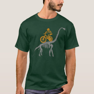 MTB DINOSAUR SKELETON Dino Mountainbike BMX Fahrra T-Shirt