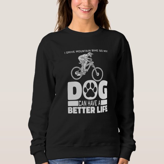 Mtb Dog Biker Biking - Mountain Bike Premium Sweatshirt (Vorderseite)