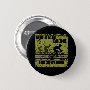 MTB-Downhill-Fahrradfahrer - Mountainbiking Button