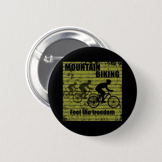 MTB-Downhill-Fahrradfahrer - Mountainbiking Button (Vorne & Hinten)
