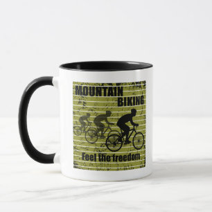 MTB-Downhill-Fahrradfahrer - Mountainbiking Tasse