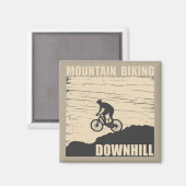 MTB Downhill Mountainbike Magnet (Vorderseite/Rückseite)