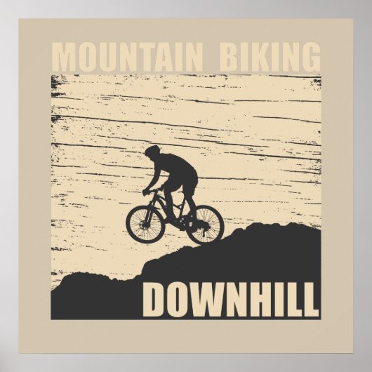 MTB Downhill Mountainbike Poster (Vorne)