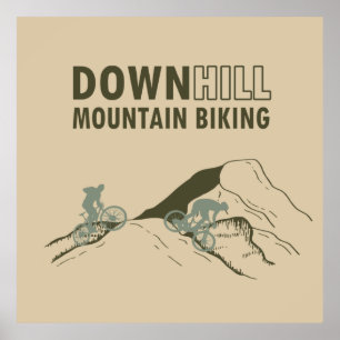 MTB Downhill Mountainbike Poster