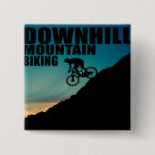 MTB Downhill Mountainbiken Button (Vorderseite)