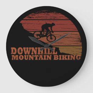 MTB Downhill Mountainbiken Große Wanduhr