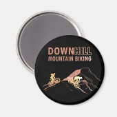 MTB Downhill Mountainbiken Magnet (Vorderseite/Rückseite)