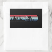 MTB Downhill Mountainbiken Rechteckiger Aufkleber (Tasche)