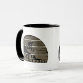 MTB Downhill Mountainbiken Tasse (Vorderseite Links)