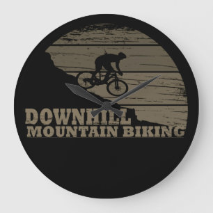 MTB Downhill-Mountainbiking Große Wanduhr