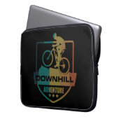 MTB Downhill-Mountainbiking Laptopschutzhülle (Vorderseite Links)