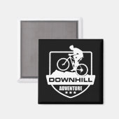 MTB Downhill-Mountainbiking Magnet (Vorderseite/Rückseite)