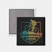 MTB Downhill-Mountainbiking Magnet (Vorderseite/Rückseite)