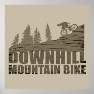 MTB Downhill-Mountainbiking Poster