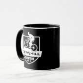 MTB-Downhill-Mountainbiking Tasse (Vorderseite Links)