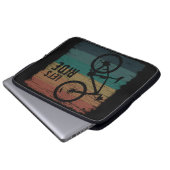 MTB Downhill - Vintage Mountainbiken Laptopschutzhülle (Vorne Knopf)