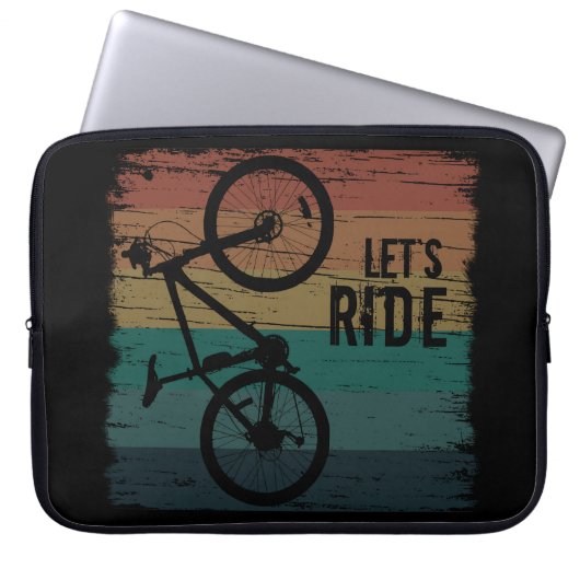 MTB Downhill - Vintage Mountainbiken Laptopschutzhülle (Vorderseite)