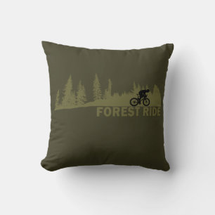 MTB-Downhill-Wald-Fahrt Mountainbiking Kissen