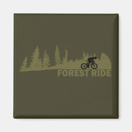 MTB-Downhill-Wald-Fahrt Mountainbiking Magnet (Vorne)