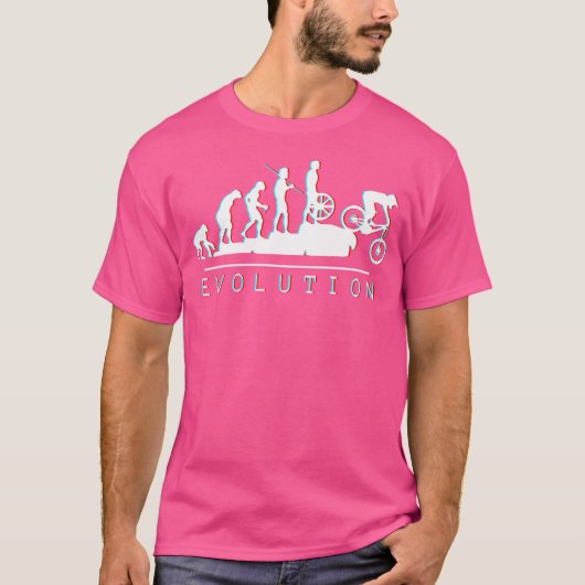 Mtb-Evolution (weiß) T-Shirt (Vorderseite)