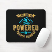 MTB-Fahrrad wird durch positives Denken angetriebe Mousepad (Mit Mouse)