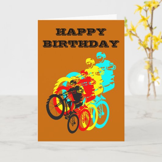 MTB-Fahrt Karte (Gelbe Blume)